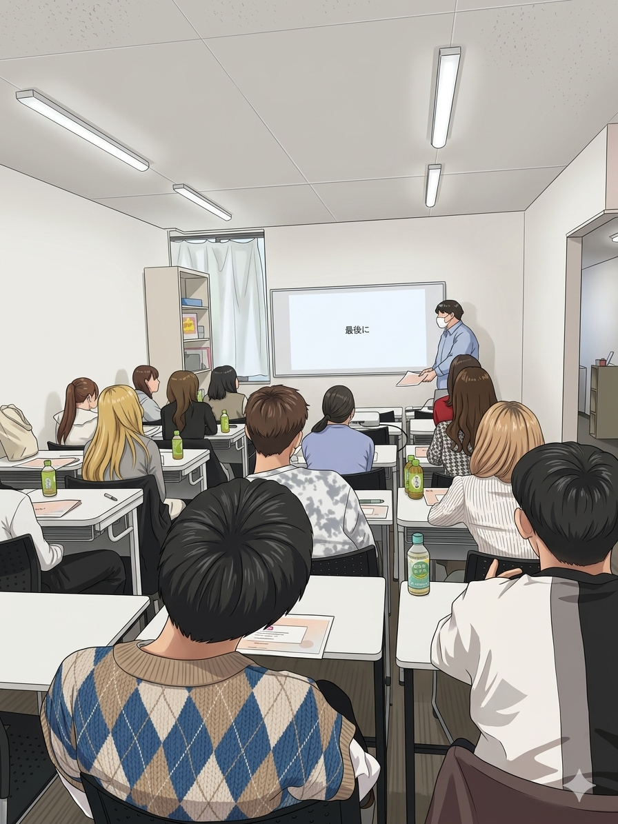 全体での共有を行っている様子です。